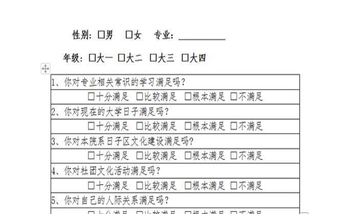 网络调查问卷怎么制作（调查问卷模板）